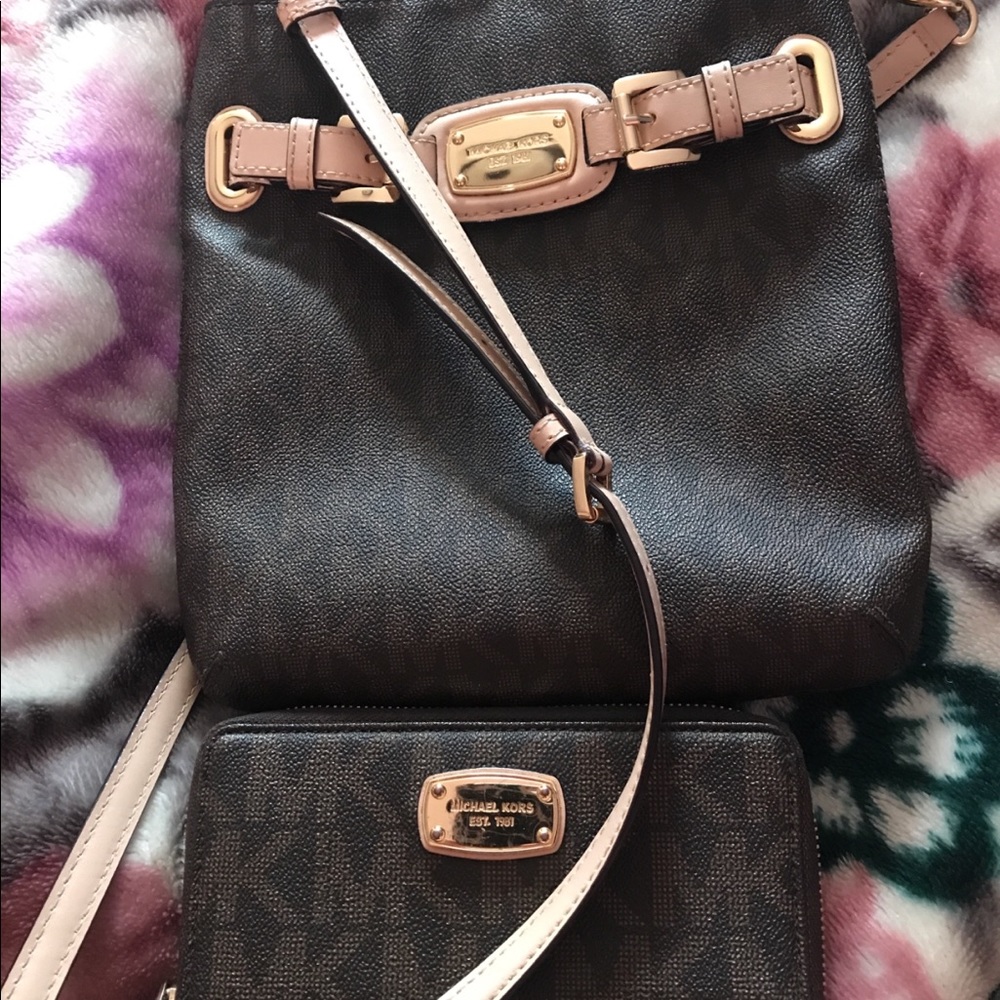 Mk cross body and Mk wallet